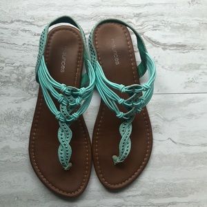 Maurices Aqua Sandals